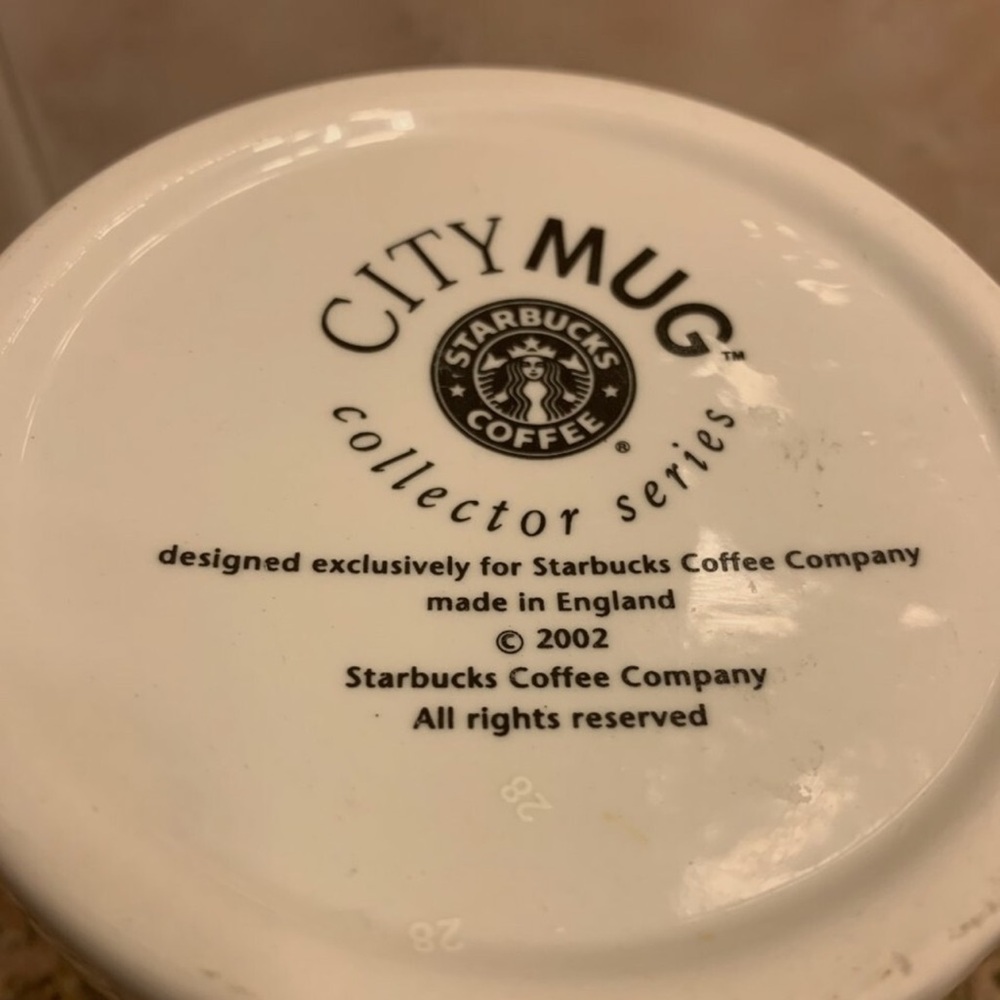 Starbucks City Mug Collectors Series England Coffee Tea Cup 2002 Large 20 Oz - Picture 7 of 7